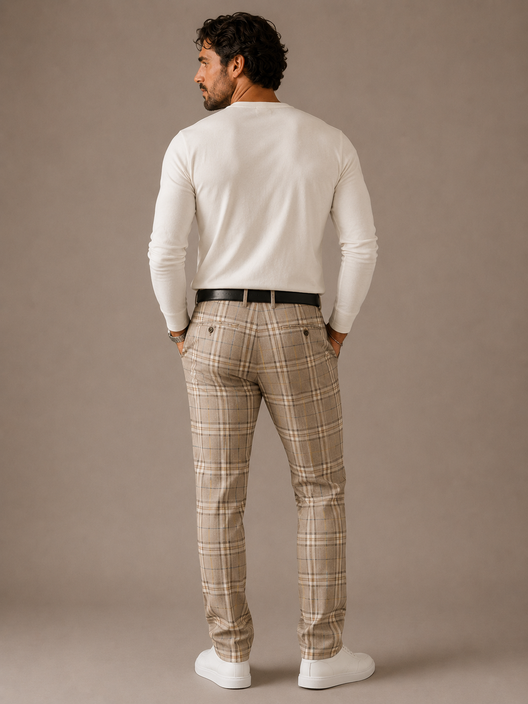 Elite Beige Pantalon